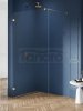 NEW TRENDY Kabina ścianka walk-in szkło 8mm AVEXA GOLD BRUSHED 150x200 EXK-2002